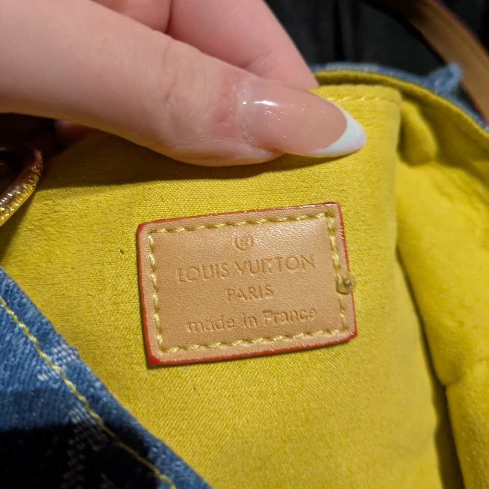 Louis Vuitton Denim Monogram Shoulder Bag - Blue - Picture 8 of 12